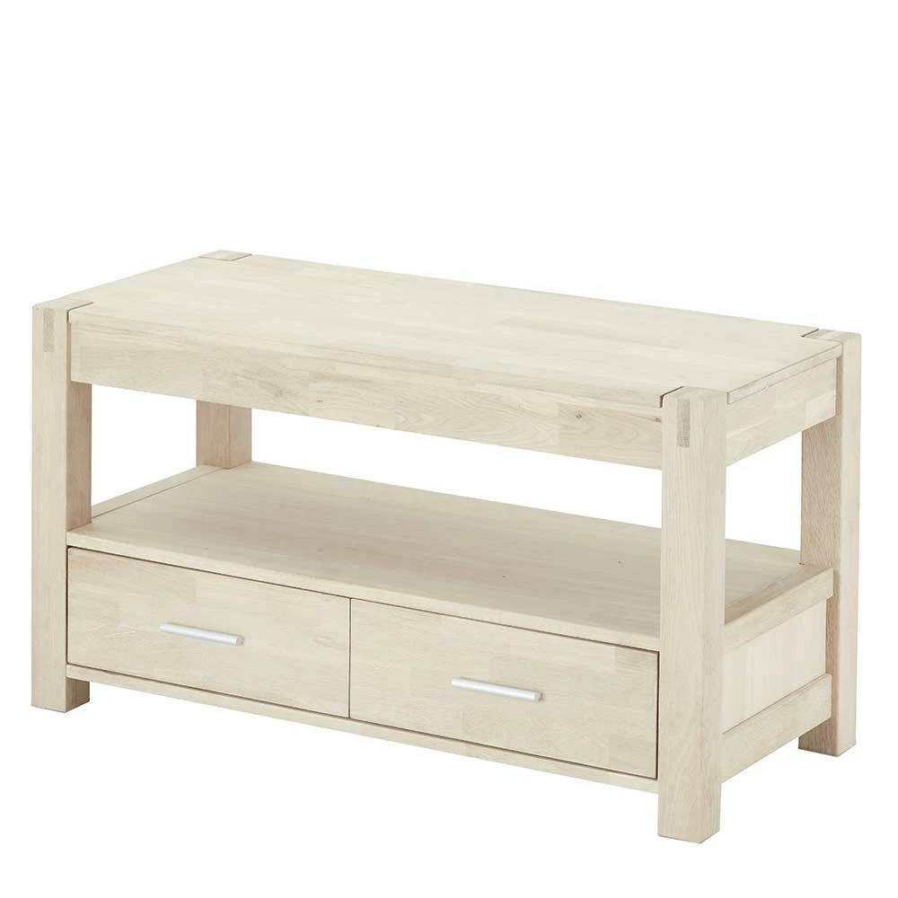 102x55x45 TV Lowboard In Eiche Bianco - Neclos