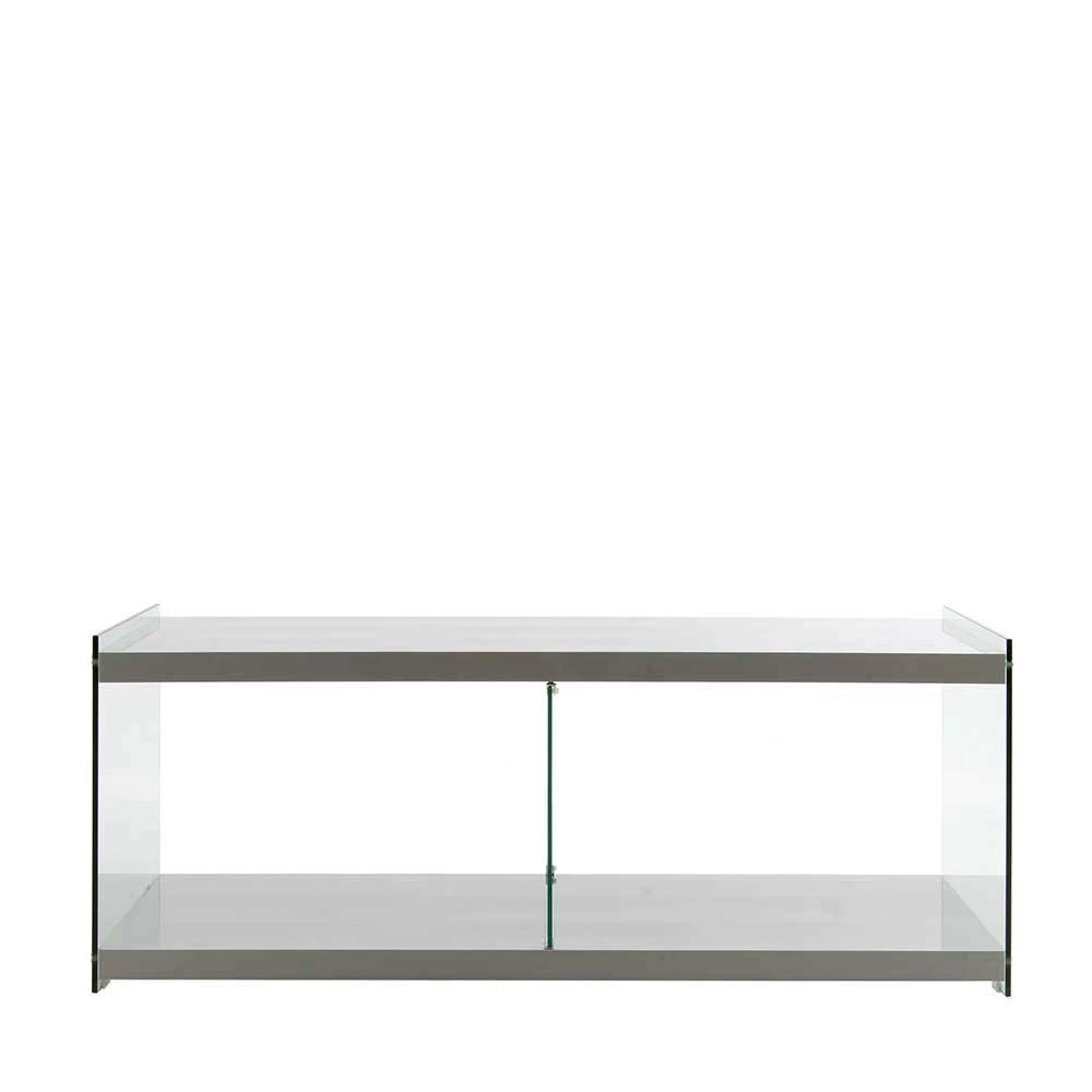 120cm TV Board In Hochglanz Grau - Verez – Bild 2