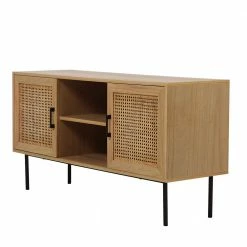 120x63x39 TV Lowboard Mit Wiener Geflecht Türen - Esholda