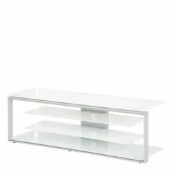 130x42x40 TV Element Aus Glas Aus Stahl - Oxeda