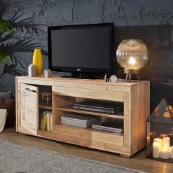 130x62x46 Cm TV Board Aus Wildeiche Hell - Emigoa 4 130x62x46 Cm TV Board Aus Wildeiche Hell - Emigoa -Troncon Shop 130x62x46 cm tv board aus wildeiche hell geoelt 1 tuerig emigoa 02