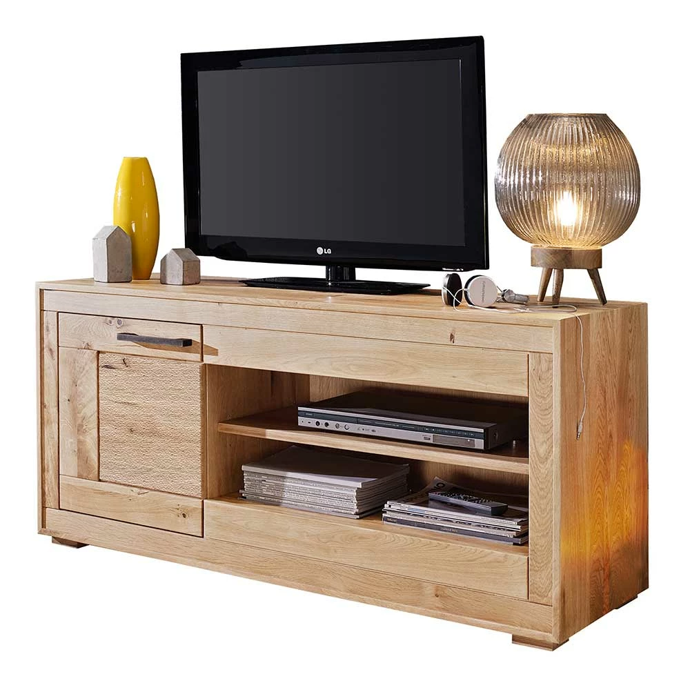 130x62x46 cm TV Board aus Wildeiche Hell - Emigoa 130x62x46 Cm TV Board Aus Wildeiche Hell - Emigoa -Troncon Shop 130x62x46 cm tv board aus wildeiche hell geoelt 1 tuerig emigoa f
