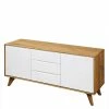 134x63x40 Kombi Kommode In Weiß & Wildeiche Natur - Diesta