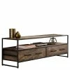 135x45x40 TV Kommode Aus Grey Wash Akazie - Lixiam