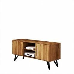 136x61x45 TV Element Aus Massiver Wildeiche - Mandirov