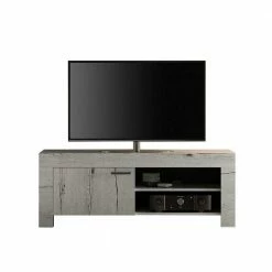 140cm Schmales TV Board In Weißeiche - Izento