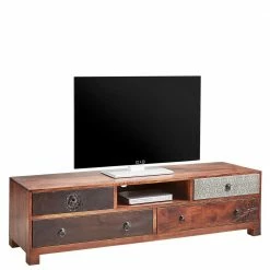 150x40x40 Fernsehkommode Aus Akazie Mehrfarbig - Welina
