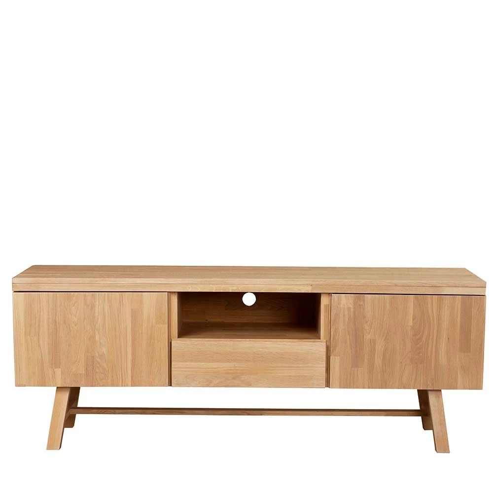 160cm Breites TV Lowboard Aus Eichenholz - Neata – Bild 3