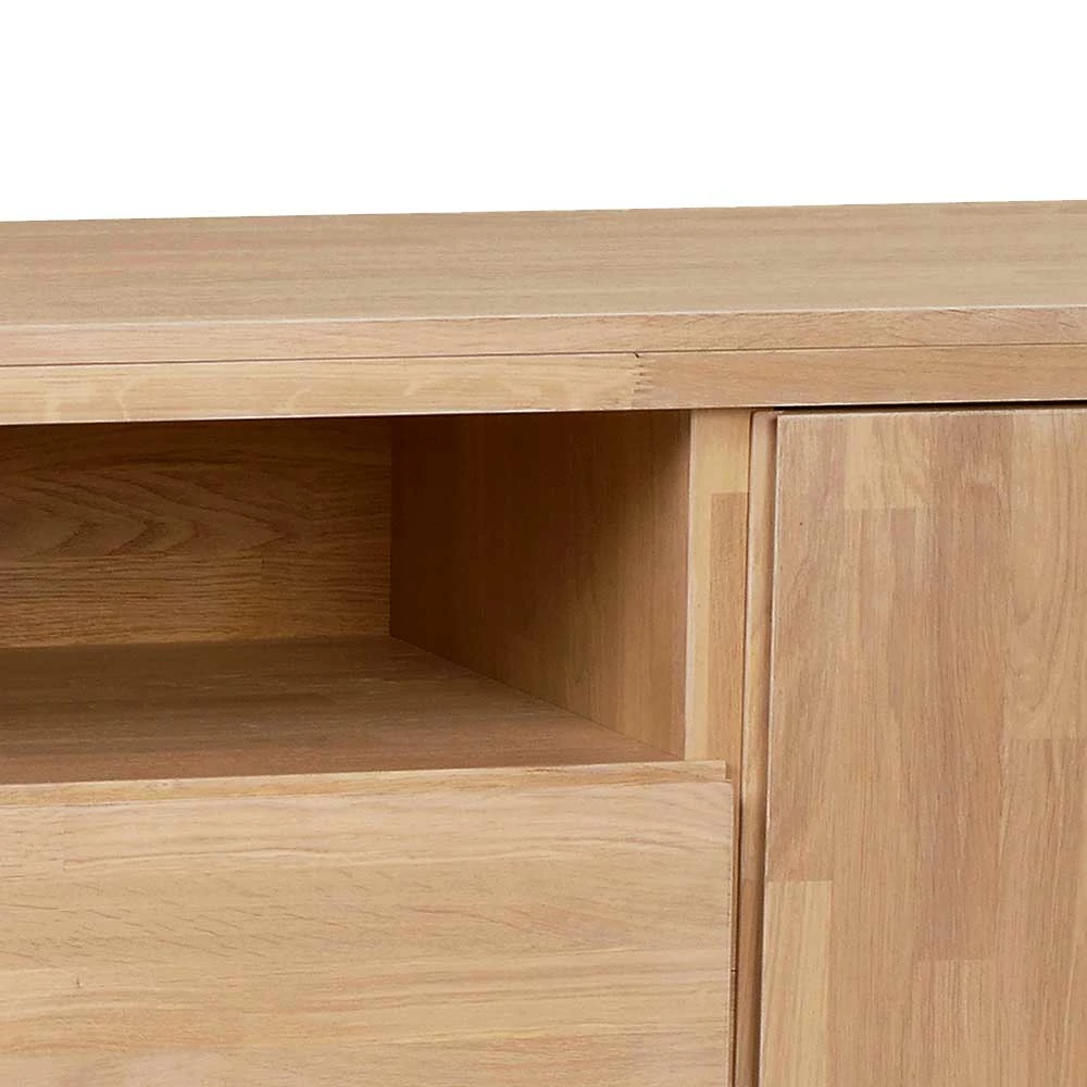 160cm Breites TV Lowboard Aus Eichenholz - Neata – Bild 4