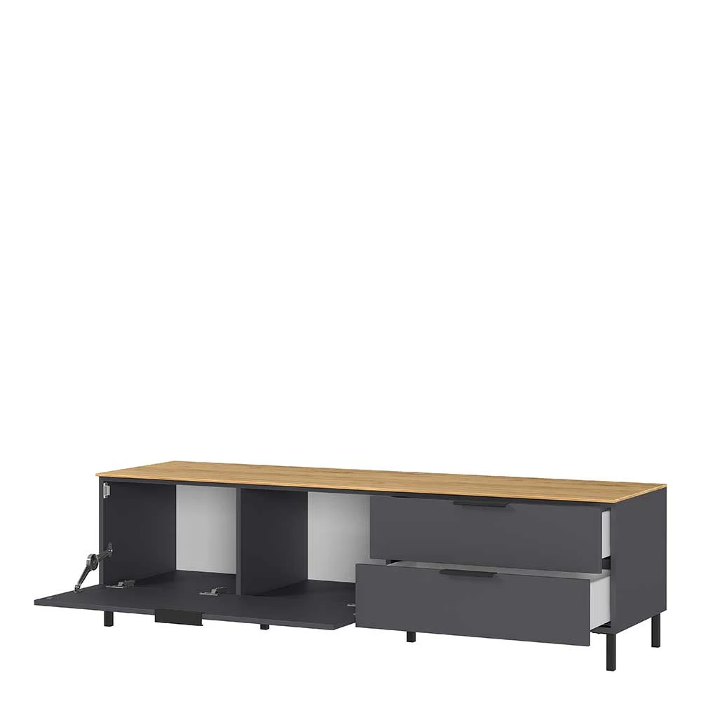 16x47x47 Lowboard Mit Zwei Schubladen & Klappe - Lurys I – Bild 3