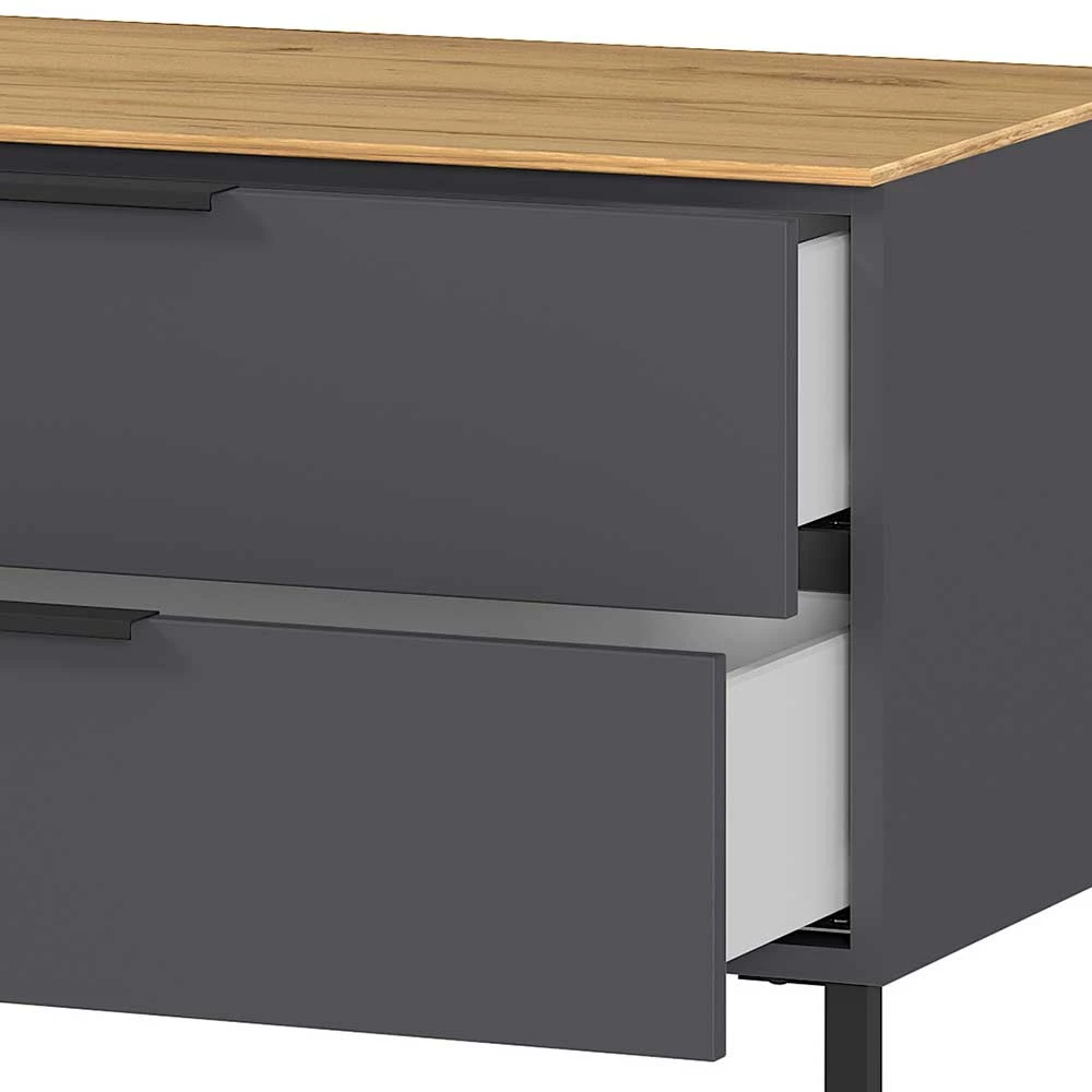 16x47x47 Lowboard Mit Zwei Schubladen & Klappe - Lurys I – Bild 6