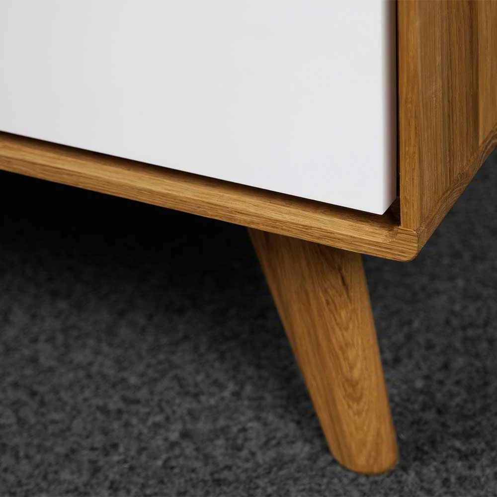 180x48x40 TV Möbel In Wildeiche & Weiß - Diesta – Bild 3