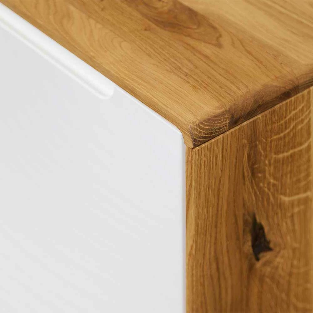 180x48x40 TV Möbel In Wildeiche & Weiß - Diesta – Bild 6