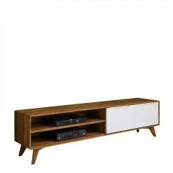 180x48x40 TV Möbel In Wildeiche & Weiß - Diesta