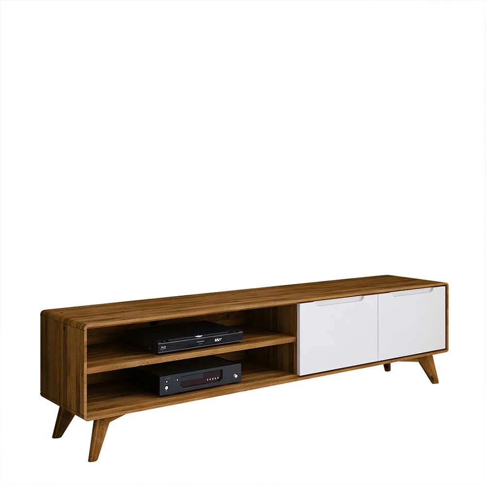 180x48x40 TV Möbel In Wildeiche & Weiß - Diesta