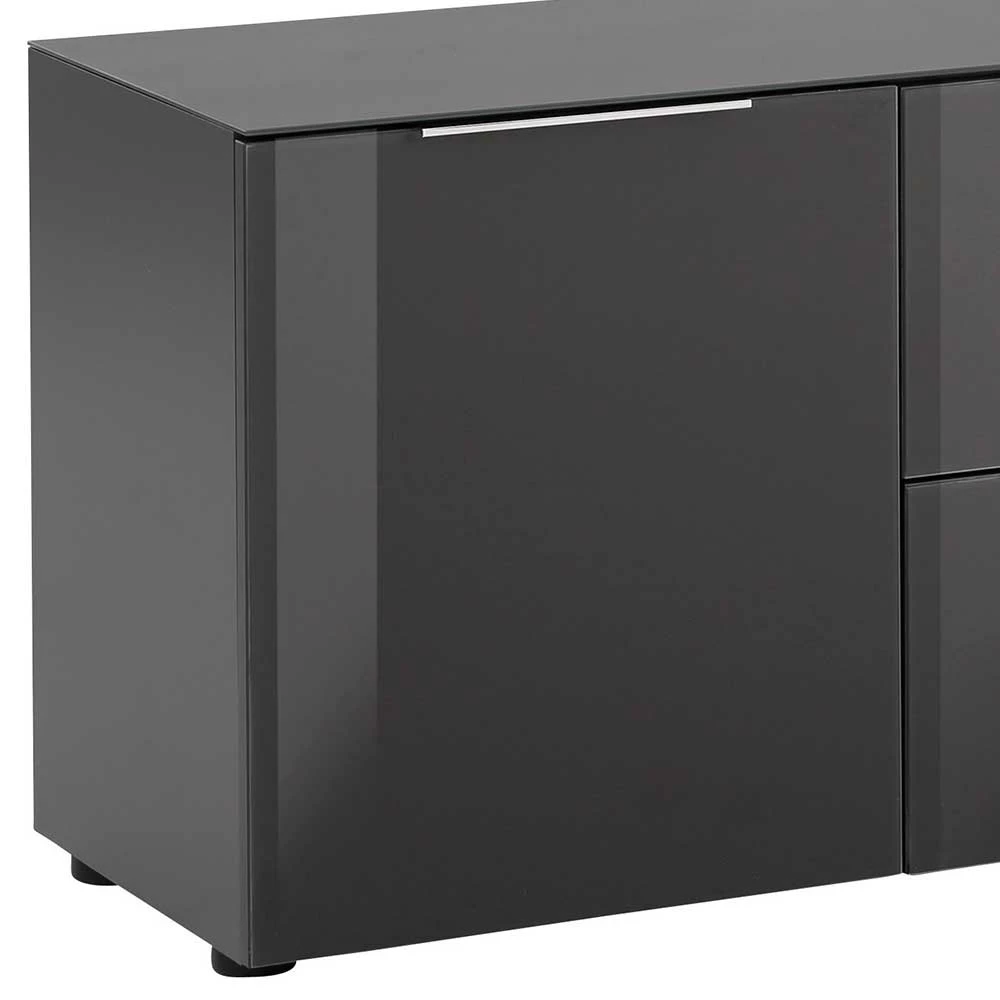 181x54x40 Lowboard In Anthrazit Mit Glasbeschichtung - Noliesda – Bild 4