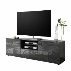 181x57x42 Cm Hochglanz TV Element In Grau - Ipatal I