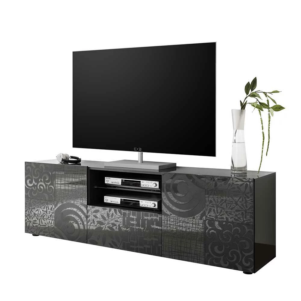 181x57x42 Cm Hochglanz TV Element In Grau - Ipatal I