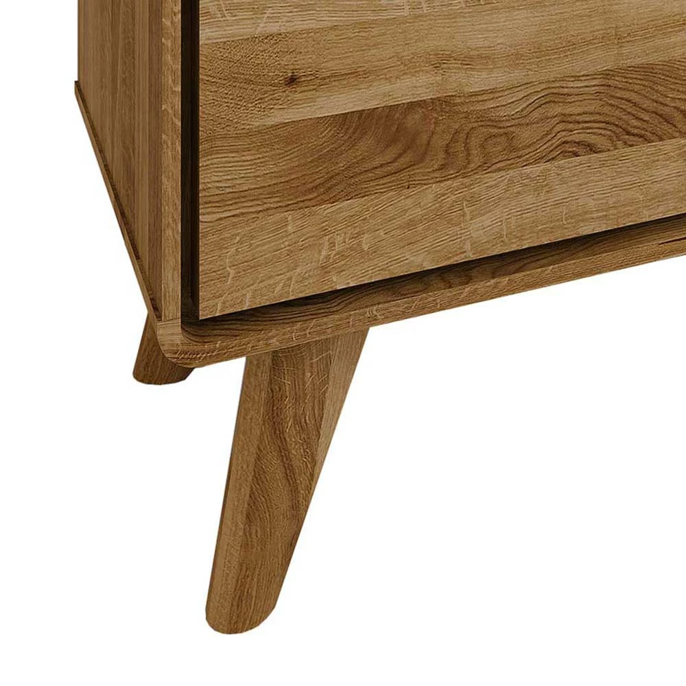 2-türiges TV Lowboard Aus Holz Wildeiche - Eavy I – Bild 5