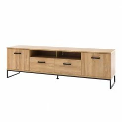 201cm Breites Lowboard FĂĽr TV In Wildeiche - Truvisas