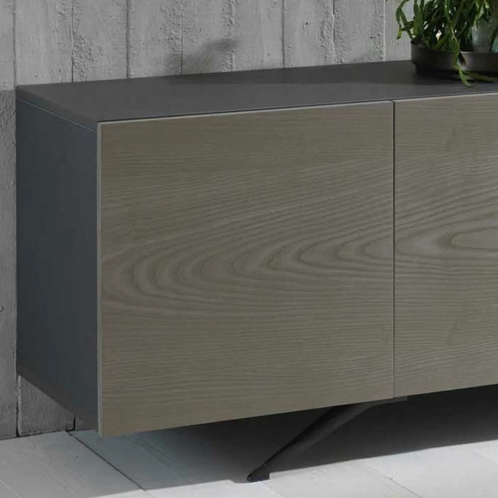 201x62x47 Design Sideboard In Esche Grey Wash - Mariong – Bild 3