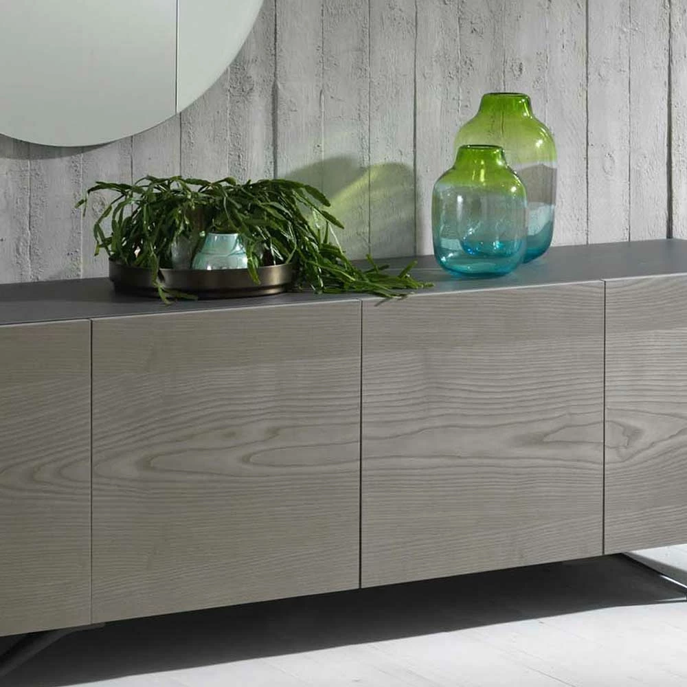 201x62x47 Design Sideboard In Esche Grey Wash - Mariong – Bild 5