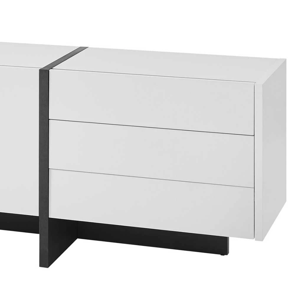 252x60x45 Wohnzimmer Lowboard In Weiß - Laucata – Bild 5