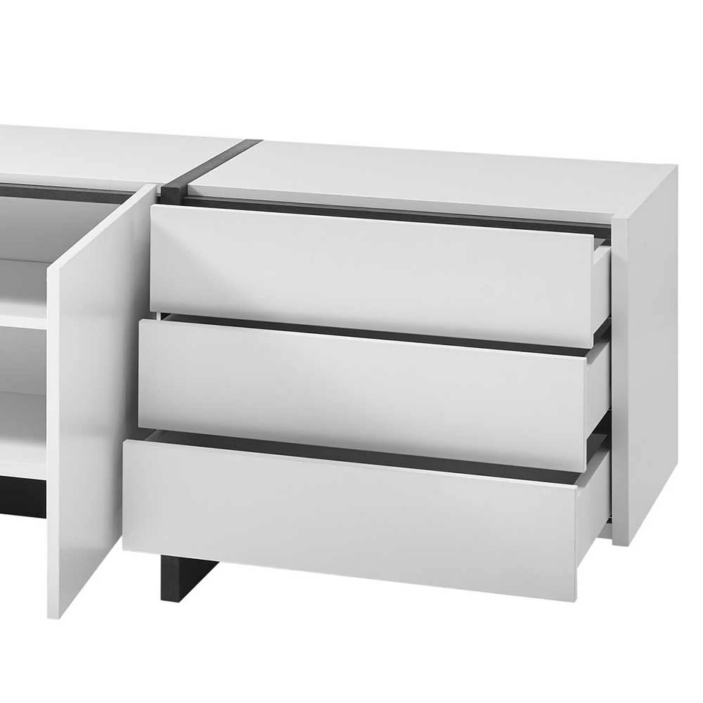 252x60x45 Wohnzimmer Lowboard In Weiß - Laucata – Bild 6