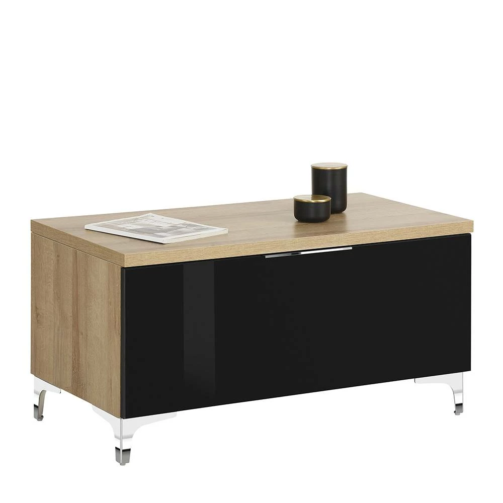 90x46x46 Niedrige Kommode Mit Klappe - Saspan – Bild 2