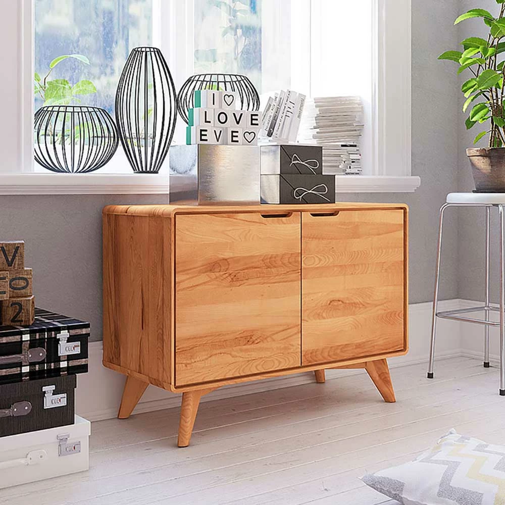 90x63x40 Buche Kommode In Kernbuche - Junola