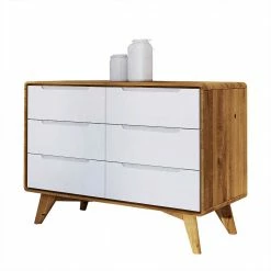 90x63x40 Design Kommode Mit Sechs Schubladen - Diesta