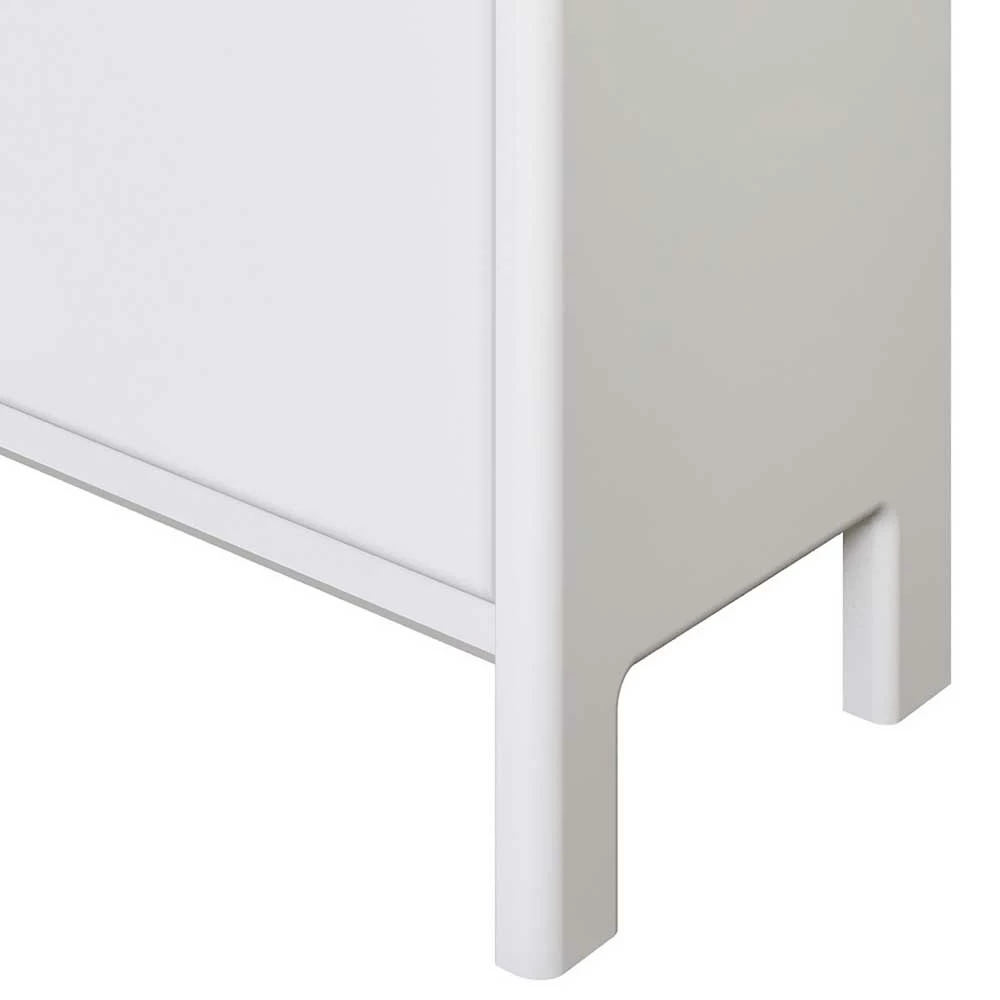 98x48x34 Kommode In Weiß Aus Kiefer - Oranias – Bild 4