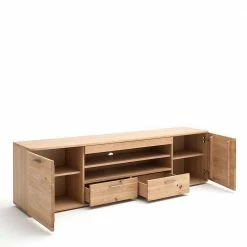 Balkeneiche TV Element 200 Cm Breit - Mabasa -Troncon Shop balkeneiche tv element 200 cm breit und 58 cm hoch mabasa 03