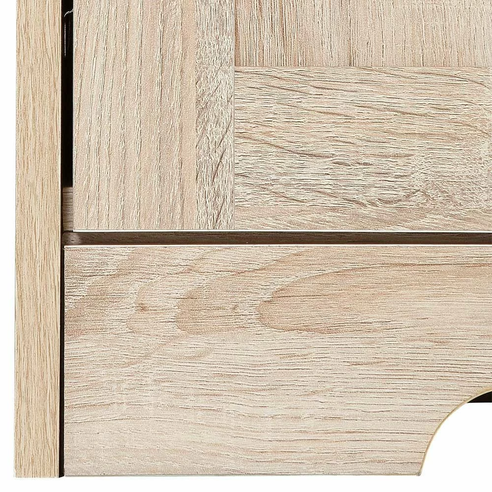 Country TV Unterschrank In Holznachbildung Eiche - Rienva – Bild 4