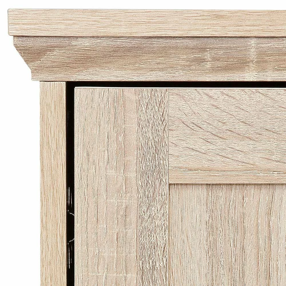 Country TV Unterschrank In Holznachbildung Eiche - Rienva – Bild 5