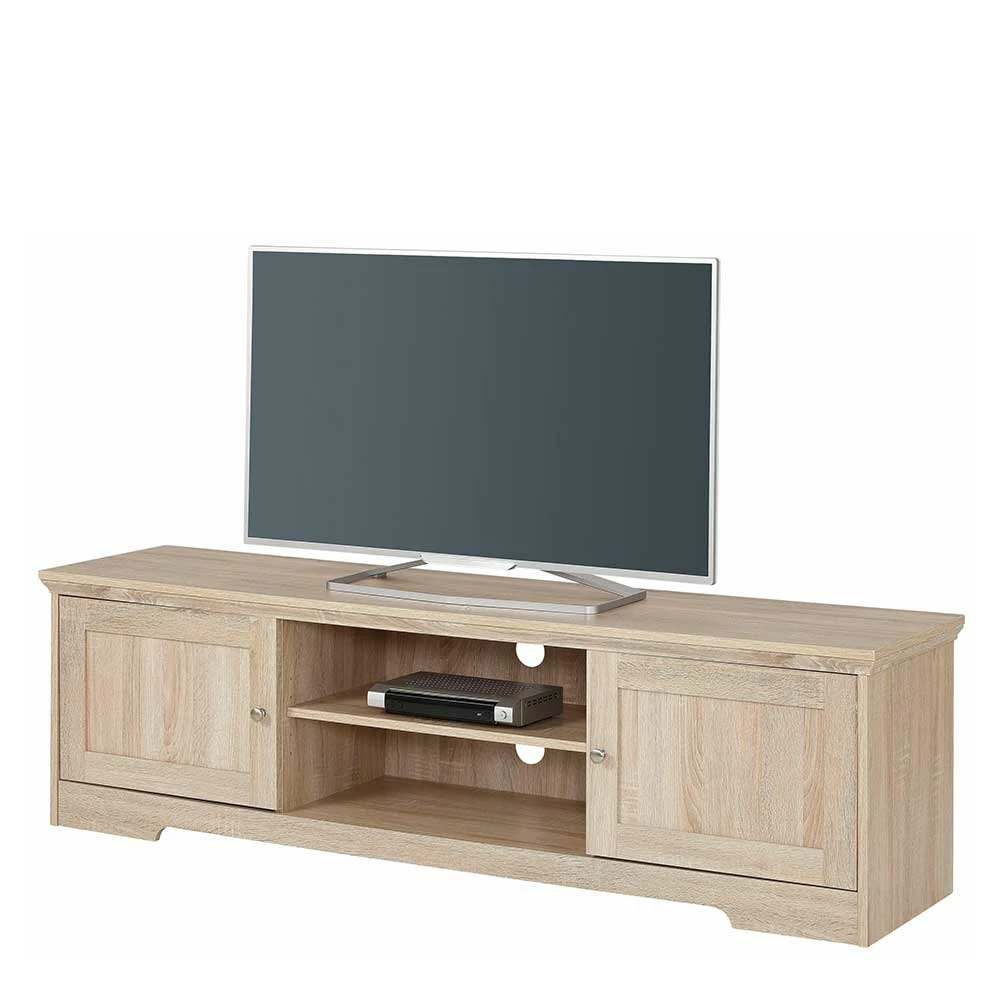 Country TV Unterschrank In Holznachbildung Eiche - Rienva