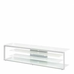Designer TV Lowboard Aus Weißem Glas - Florentinas