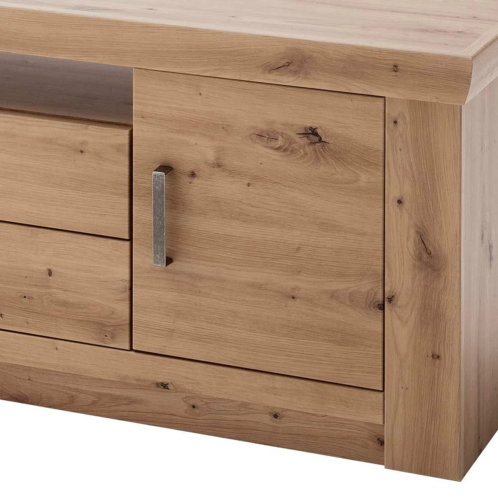 Eiche Dekor TV Board mit 2 Schubladen - Wykina Eiche Dekor TV Board Mit 2 Schubladen - Wykina -Troncon Shop eiche dekor tv board mit 2 schubladen regalfach schrankfach wykina 04
