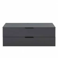 Graues TV Lowboard Mit Klappe & Schublade - Nivita