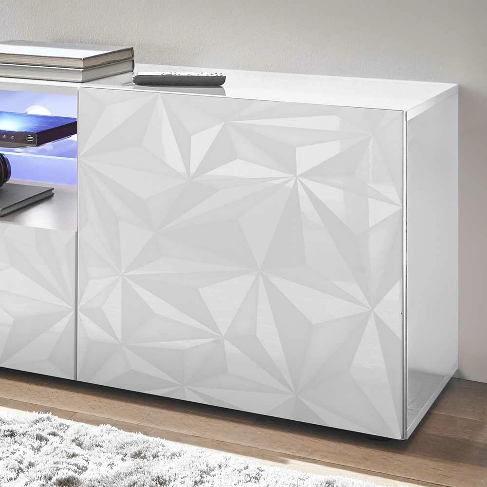Hochglanz TV Board In Weiß Mit Druck - Vovasoma – Bild 4