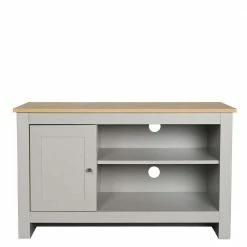 Kleiner TV Unterschrank Mit 95 Cm Breite - Poliesti -Troncon Shop kleiner tv unterschrank mit 95 cm breite in grau eichefarben poliesti 02