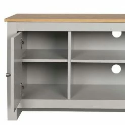 Kleiner TV Unterschrank Mit 95 Cm Breite - Poliesti -Troncon Shop kleiner tv unterschrank mit 95 cm breite in grau eichefarben poliesti 04