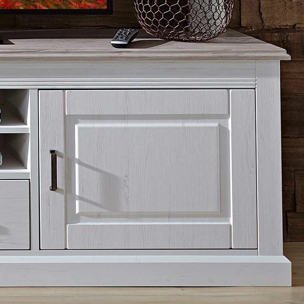 Landhaus Lowboard Rozasa In Weiß – Bild 3