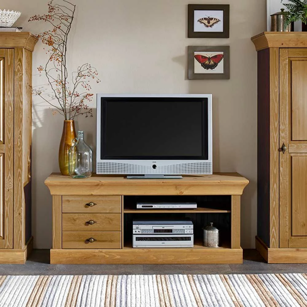 Massivholz Lowboard Piatra Aus Kiefer – Bild 2