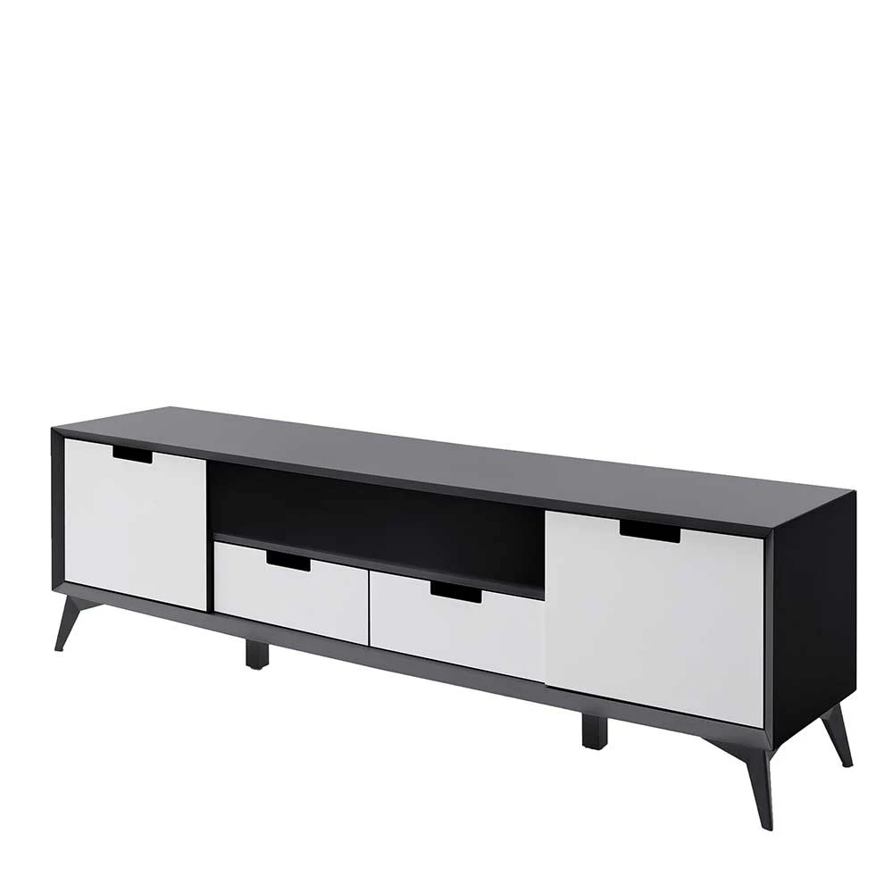 Moderner TV Unterschrank In Weiß & Grau - Vadids