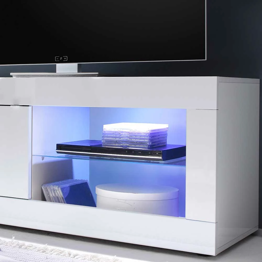 Modernes Fernsehunterschrank In Weiß - Sogno – Bild 3