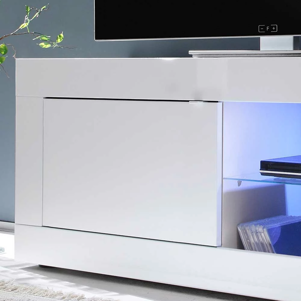 Modernes Fernsehunterschrank In Weiß - Sogno – Bild 4