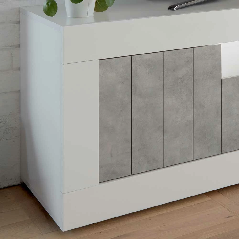 Modernes TV Element In Hochglanz Weiß - Niris – Bild 4