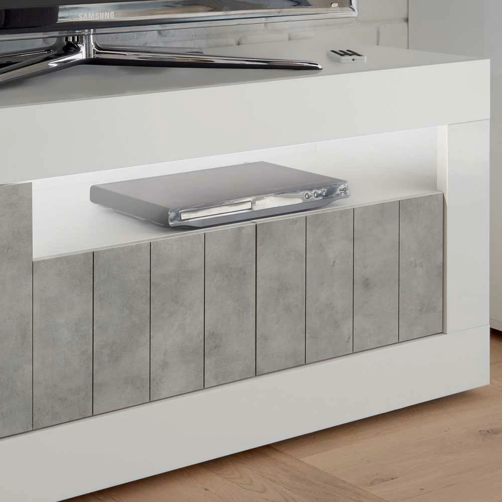 Modernes TV Element In Hochglanz Weiß - Niris – Bild 5