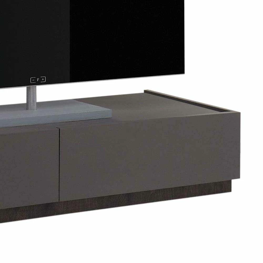 Niedriger TV Unterschrank In Anthrazit - Zialko – Bild 4